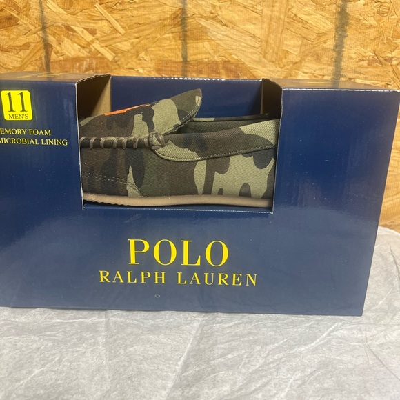 Polo by Ralph Lauren Men's Green Camouflage Slip-Ons - Picture 6 of 7